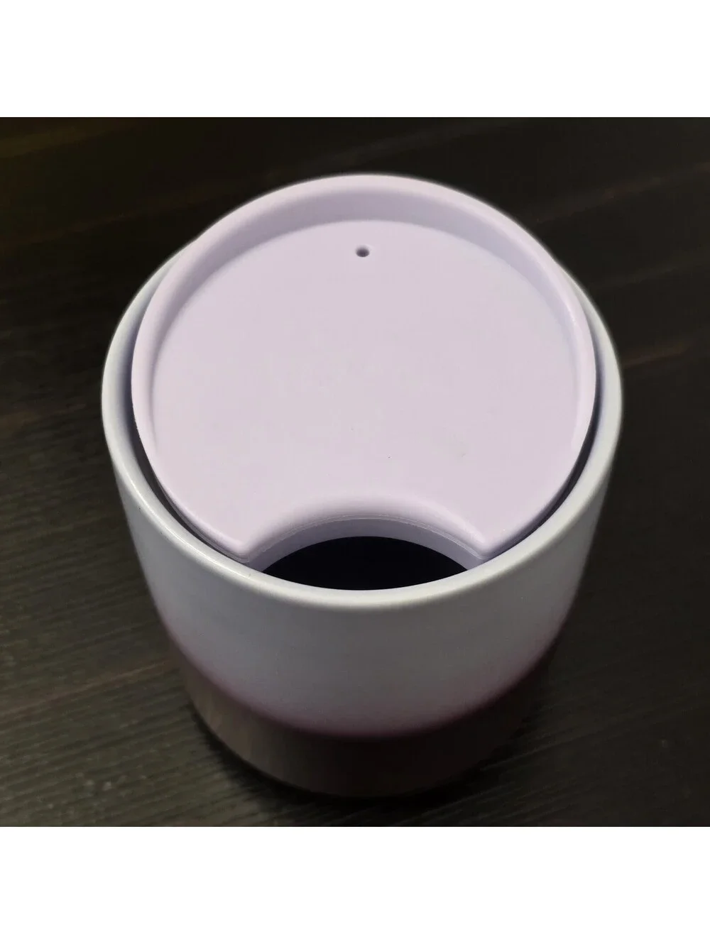 Starbucks Ceramic Tumbler Unisex 8oz Purple Ombre Lilac With Lid VGC